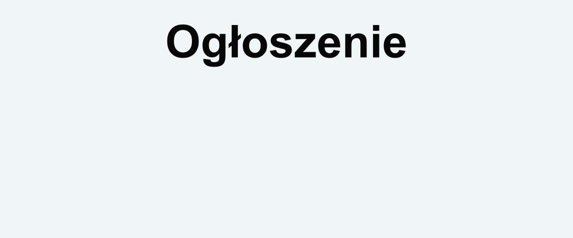 Ogłoszenie