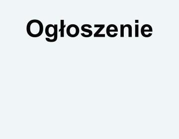 Ogłoszenie